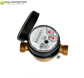 Single jet dry type water meter