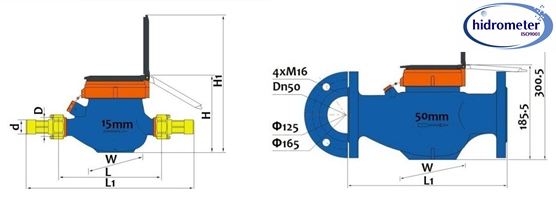 cheap Multi Jet Dry E-Type Water Meter  suppliers