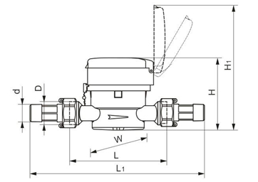 Single Jet Super Dry High Sensitivity Water Meter  price