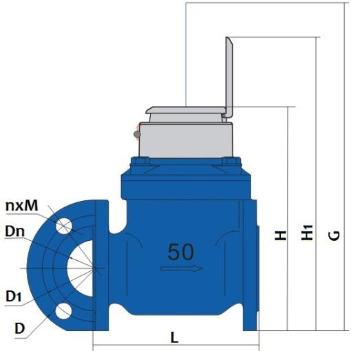 buy Woltman liquid filled (semi dry) type water meter manufacturer